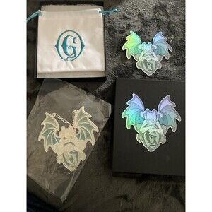 DISNEY SRINGS GIDEONS BAKEHOUSE STAINED GLASS GARGOYLE LE 500 WITH BOX & STICKER